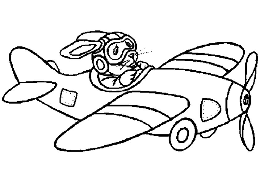 Раскраска: самолет (транспорт) #134797 - Бесплатные раскраски для печати