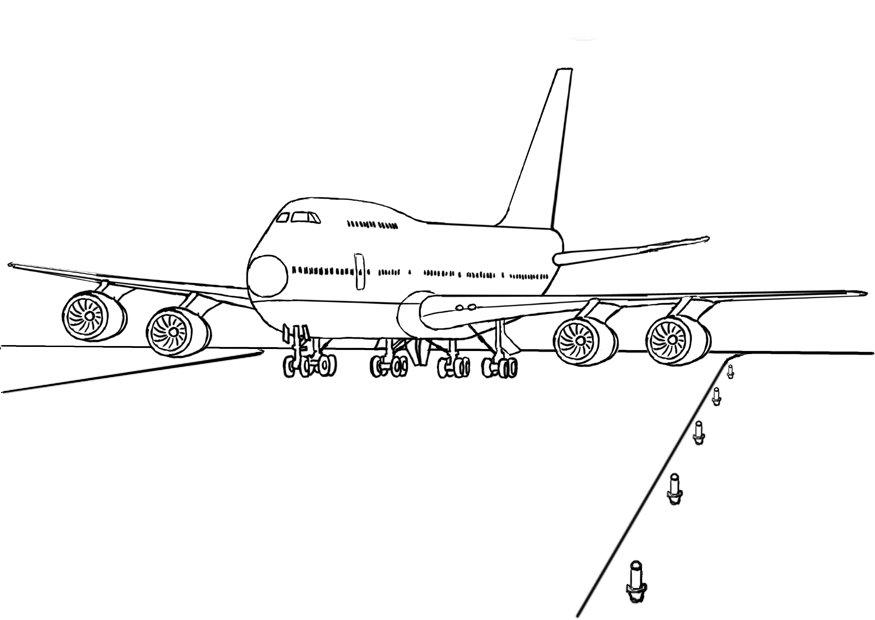 Раскраска: самолет (транспорт) #134805 - Бесплатные раскраски для печати