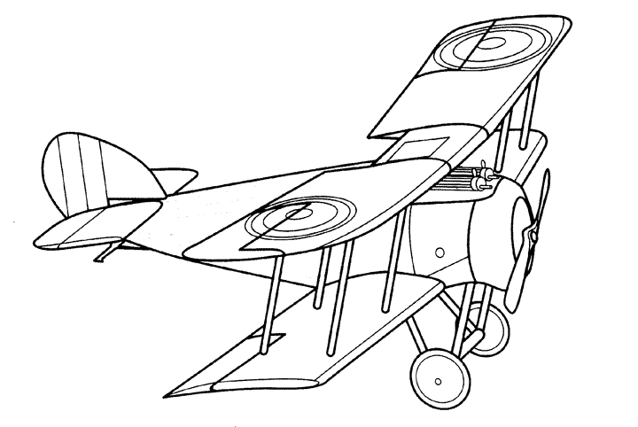 Раскраска: самолет (транспорт) #134816 - Бесплатные раскраски для печати