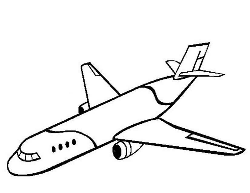 Раскраска: самолет (транспорт) #134836 - Бесплатные раскраски для печати