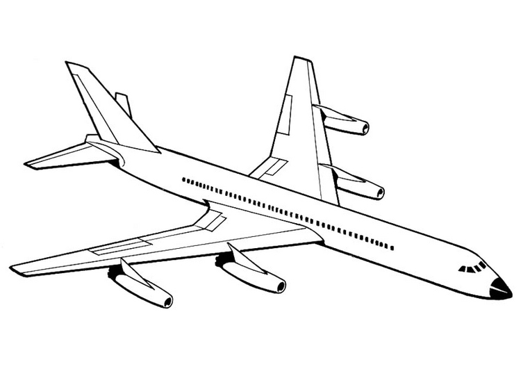 Раскраска: самолет (транспорт) #134846 - Бесплатные раскраски для печати