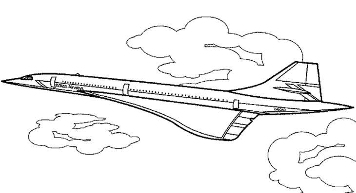 Раскраска: самолет (транспорт) #134852 - Бесплатные раскраски для печати