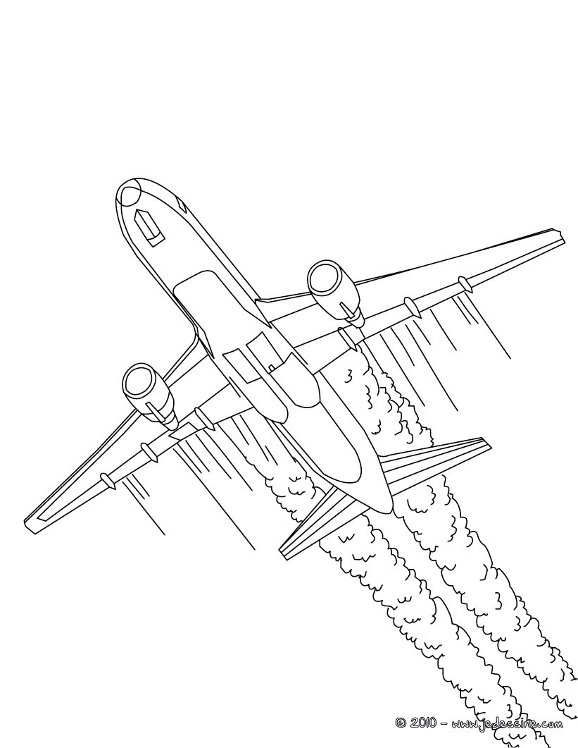 Раскраска: самолет (транспорт) #134877 - Бесплатные раскраски для печати