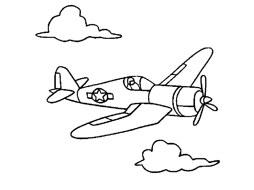 Раскраска: самолет (транспорт) #134997 - Бесплатные раскраски для печати
