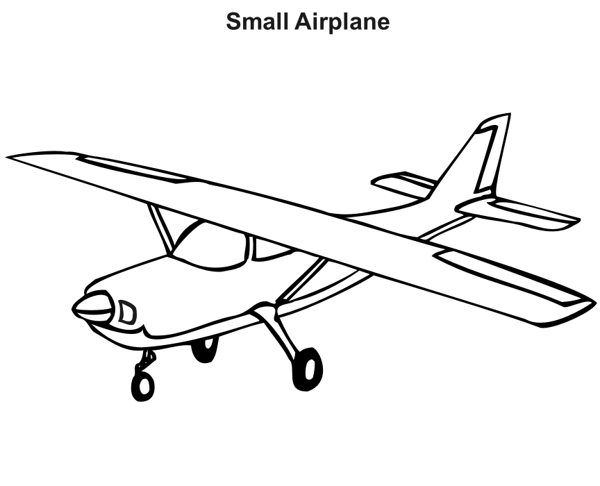 Раскраска: самолет (транспорт) #135007 - Бесплатные раскраски для печати