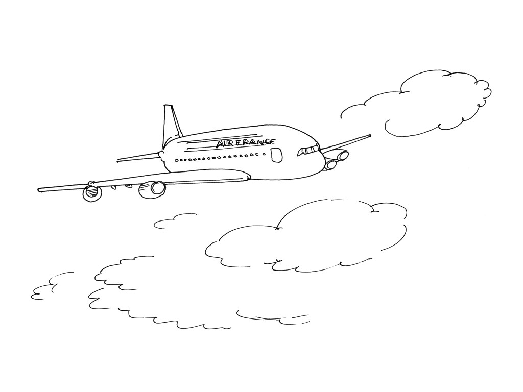 Раскраска: самолет (транспорт) #135025 - Бесплатные раскраски для печати