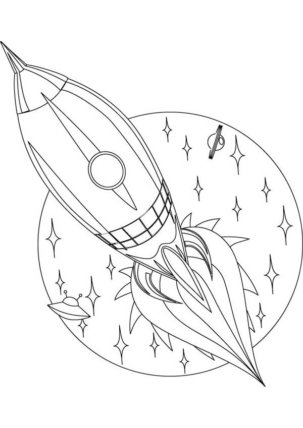 Раскраска: ракета (транспорт) #140258 - Бесплатные раскраски для печати