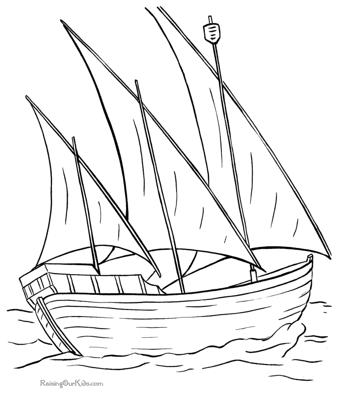 Раскраска: яхта (транспорт) #143735 - Бесплатные раскраски для печати