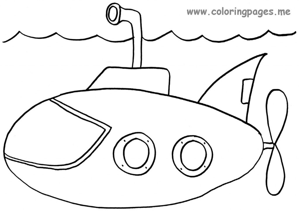 Раскраска: подводная лодка (транспорт) #137690 - Бесплатные раскраски для печати
