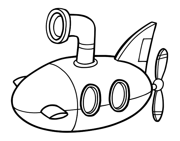 Раскраска: подводная лодка (транспорт) #137700 - Бесплатные раскраски для печати