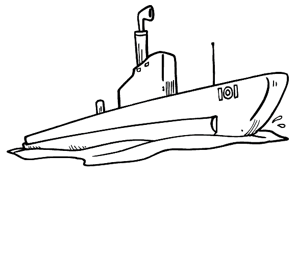 Раскраска: подводная лодка (транспорт) #137707 - Бесплатные раскраски для печати