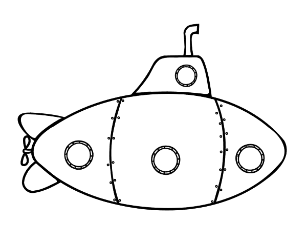 Раскраска: подводная лодка (транспорт) #137711 - Бесплатные раскраски для печати