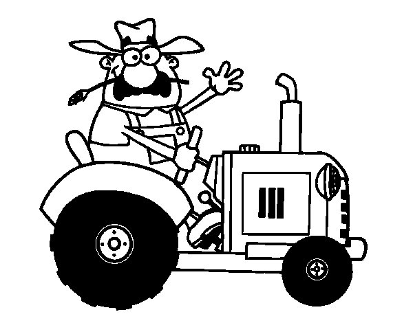 Раскраска: трактор (транспорт) #141957 - Бесплатные раскраски для печати
