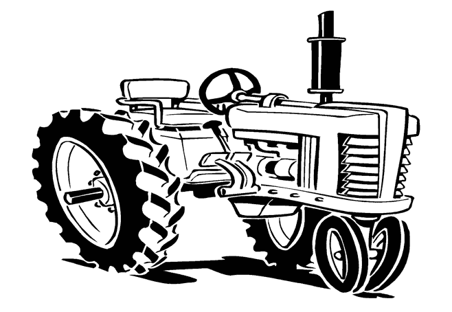 Раскраска: трактор (транспорт) #141994 - Бесплатные раскраски для печати