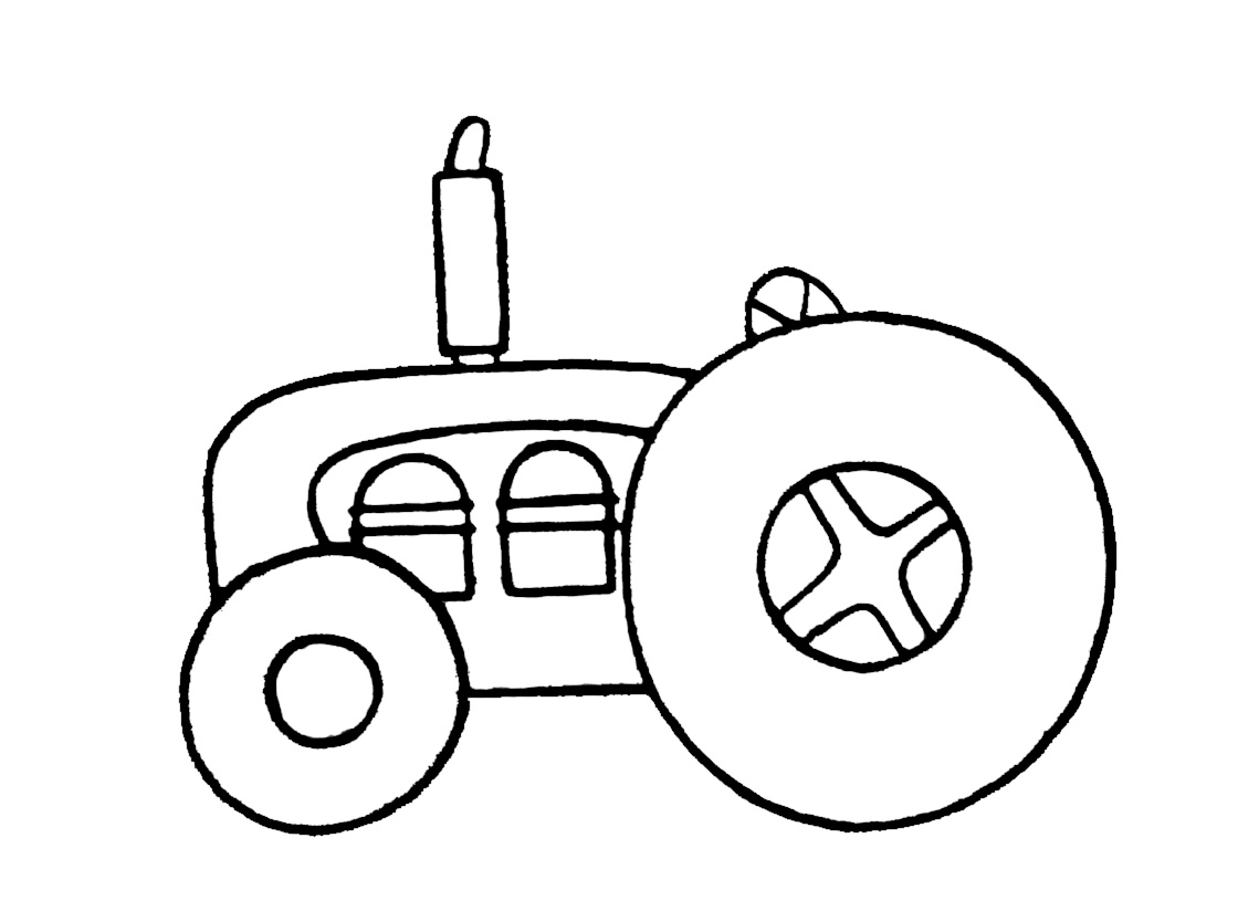 Раскраска: трактор (транспорт) #142055 - Бесплатные раскраски для печати