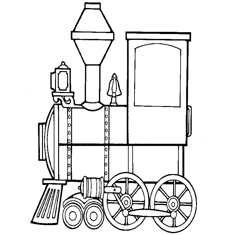 Раскраска: Поезд / Локомотив (транспорт) #135028 - Бесплатные раскраски для печати