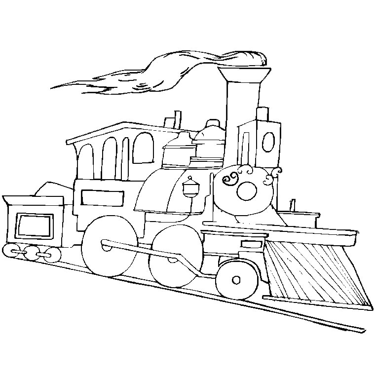 Раскраска: Поезд / Локомотив (транспорт) #135030 - Бесплатные раскраски для печати