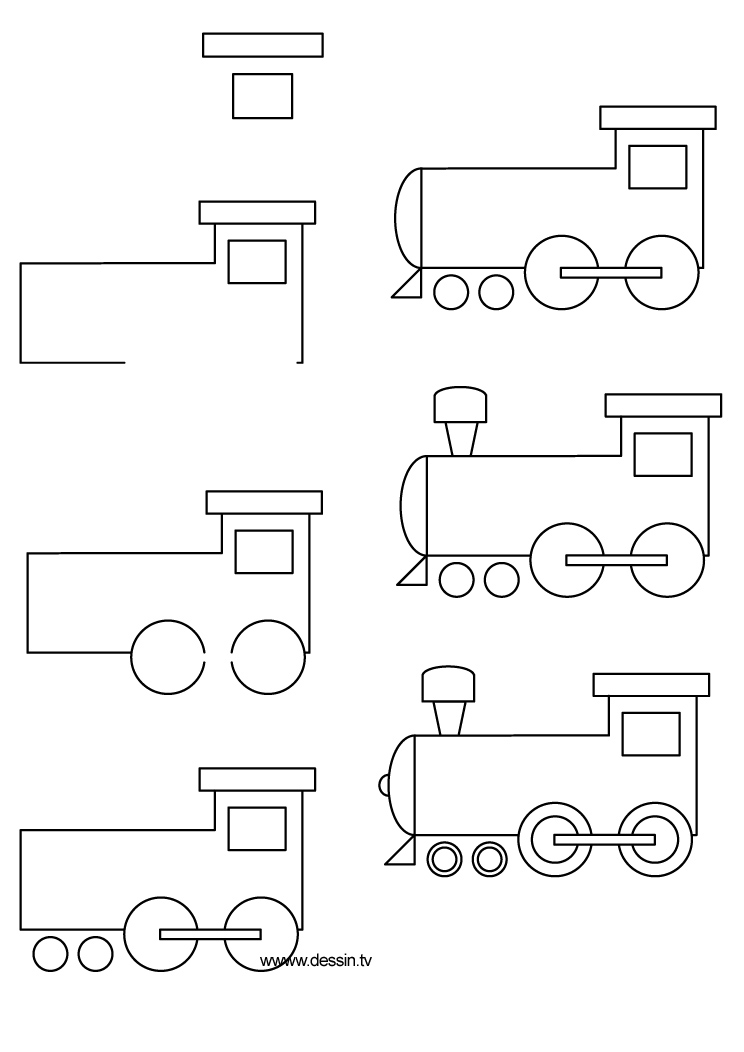 Раскраска: Поезд / Локомотив (транспорт) #135079 - Бесплатные раскраски для печати