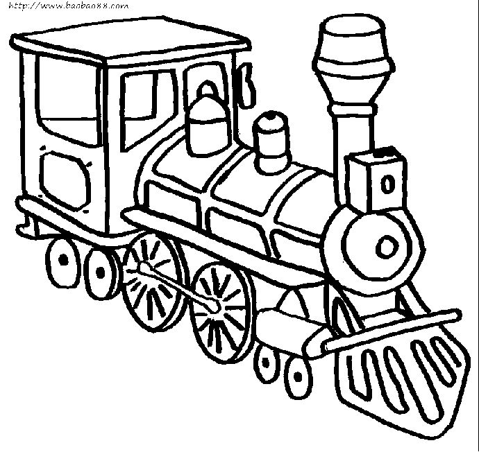 Раскраска: Поезд / Локомотив (транспорт) #135094 - Бесплатные раскраски для печати