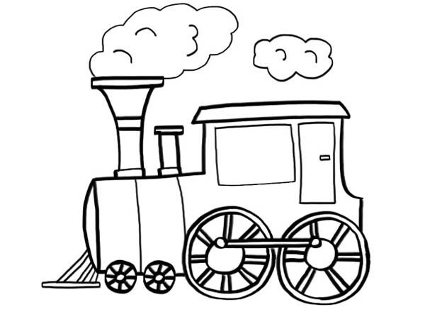 Раскраска: Поезд / Локомотив (транспорт) #135105 - Бесплатные раскраски для печати