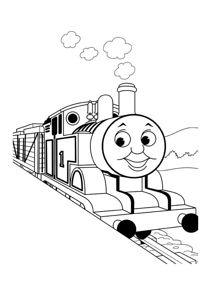 Раскраска: Поезд / Локомотив (транспорт) #135163 - Бесплатные раскраски для печати