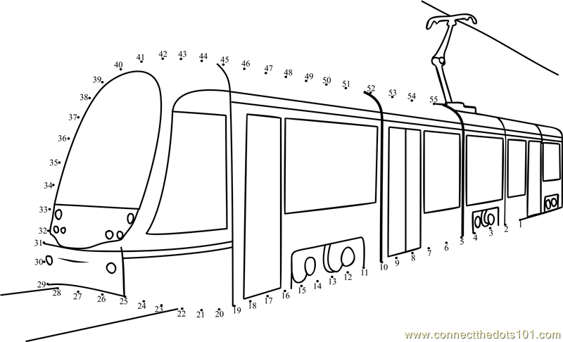 Раскраска: трамвай (транспорт) #145586 - Бесплатные раскраски для печати