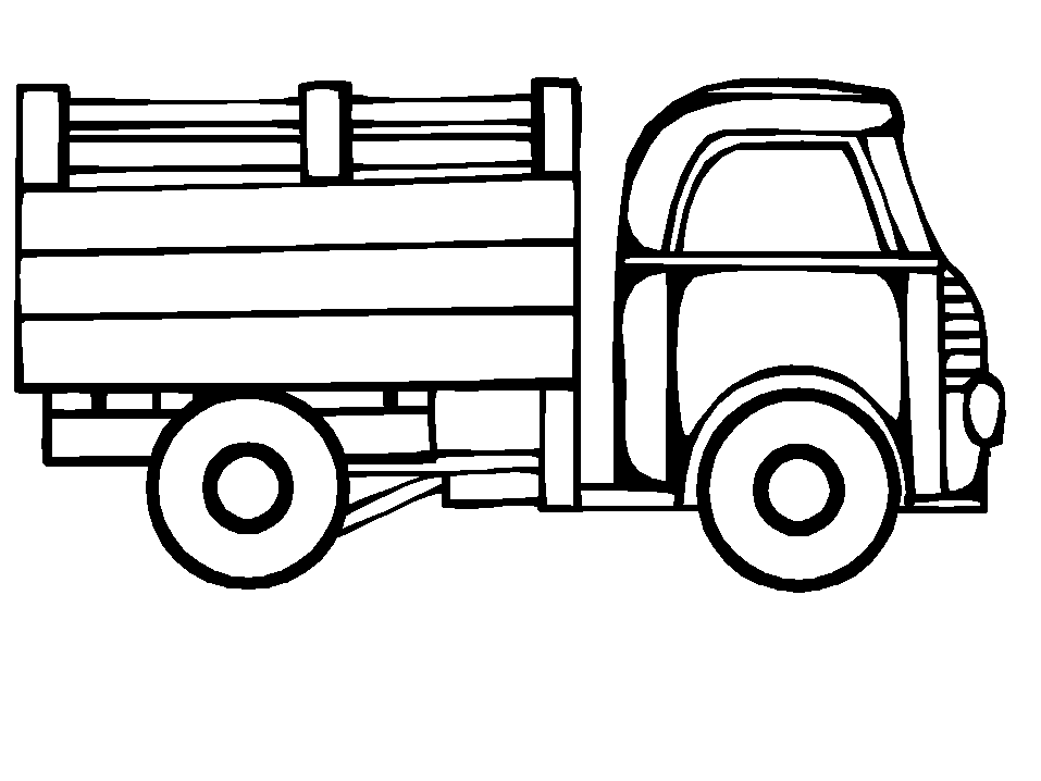 Раскраска: грузовик (транспорт) #135545 - Бесплатные раскраски для печати