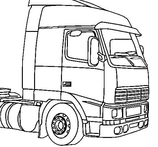 Раскраска: грузовик (транспорт) #135553 - Бесплатные раскраски для печати
