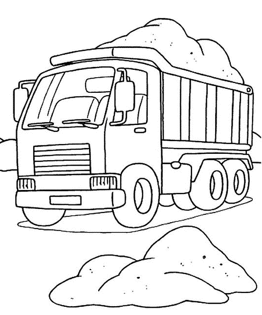 Раскраска: грузовик (транспорт) #135565 - Бесплатные раскраски для печати