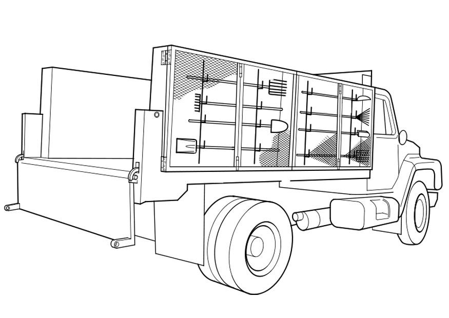 Раскраска: грузовик (транспорт) #135579 - Бесплатные раскраски для печати