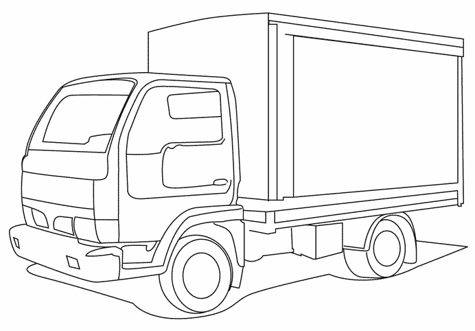Раскраска: грузовик (транспорт) #135604 - Бесплатные раскраски для печати