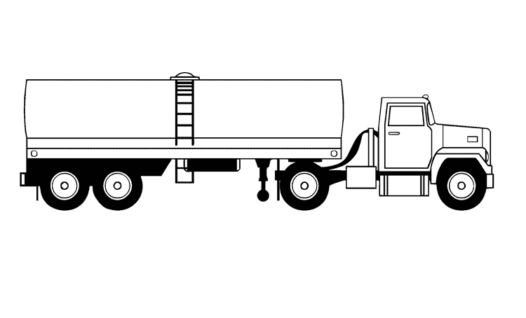 Раскраска: грузовик (транспорт) #135605 - Бесплатные раскраски для печати