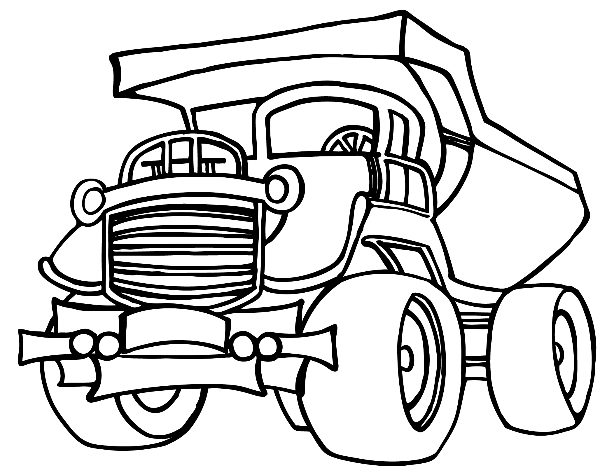 Раскраска: грузовик (транспорт) #135649 - Бесплатные раскраски для печати
