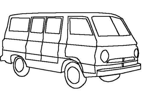 Раскраска: фургон (транспорт) #145096 - Бесплатные раскраски для печати