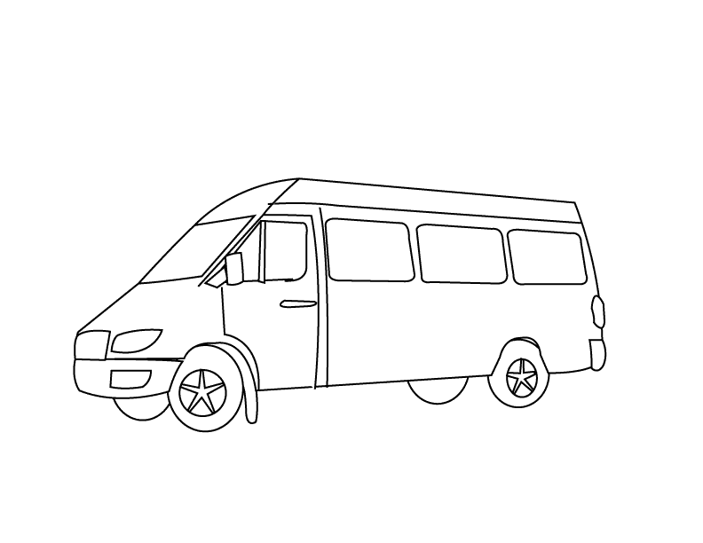 Раскраска: фургон (транспорт) #145097 - Бесплатные раскраски для печати