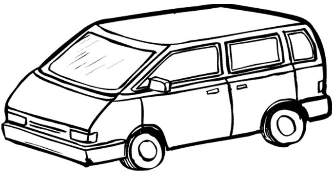 Раскраска: фургон (транспорт) #145099 - Бесплатные раскраски для печати