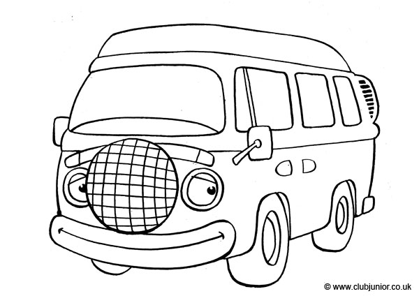 Раскраска: фургон (транспорт) #145106 - Бесплатные раскраски для печати