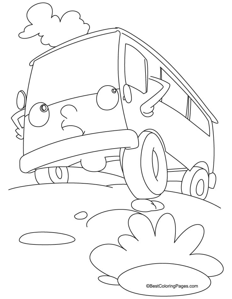 Раскраска: фургон (транспорт) #145131 - Бесплатные раскраски для печати