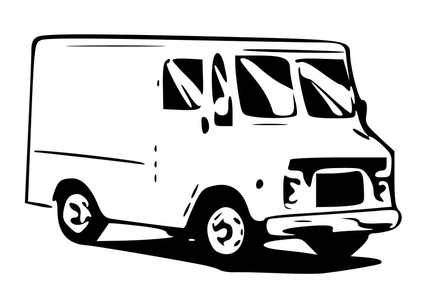 Раскраска: фургон (транспорт) #145275 - Бесплатные раскраски для печати