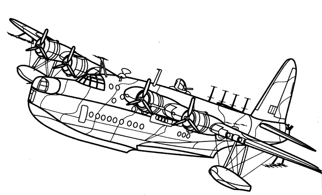 Раскраска: Военный самолет (транспорт) #141140 - Бесплатные раскраски для печати