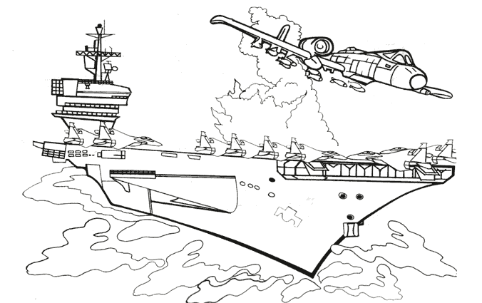 Раскраска: Военная лодка (транспорт) #138668 - Бесплатные раскраски для печати