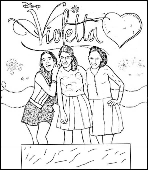 Раскраска: Виолетта (Телешоу) #170461 - Бесплатные раскраски для печати