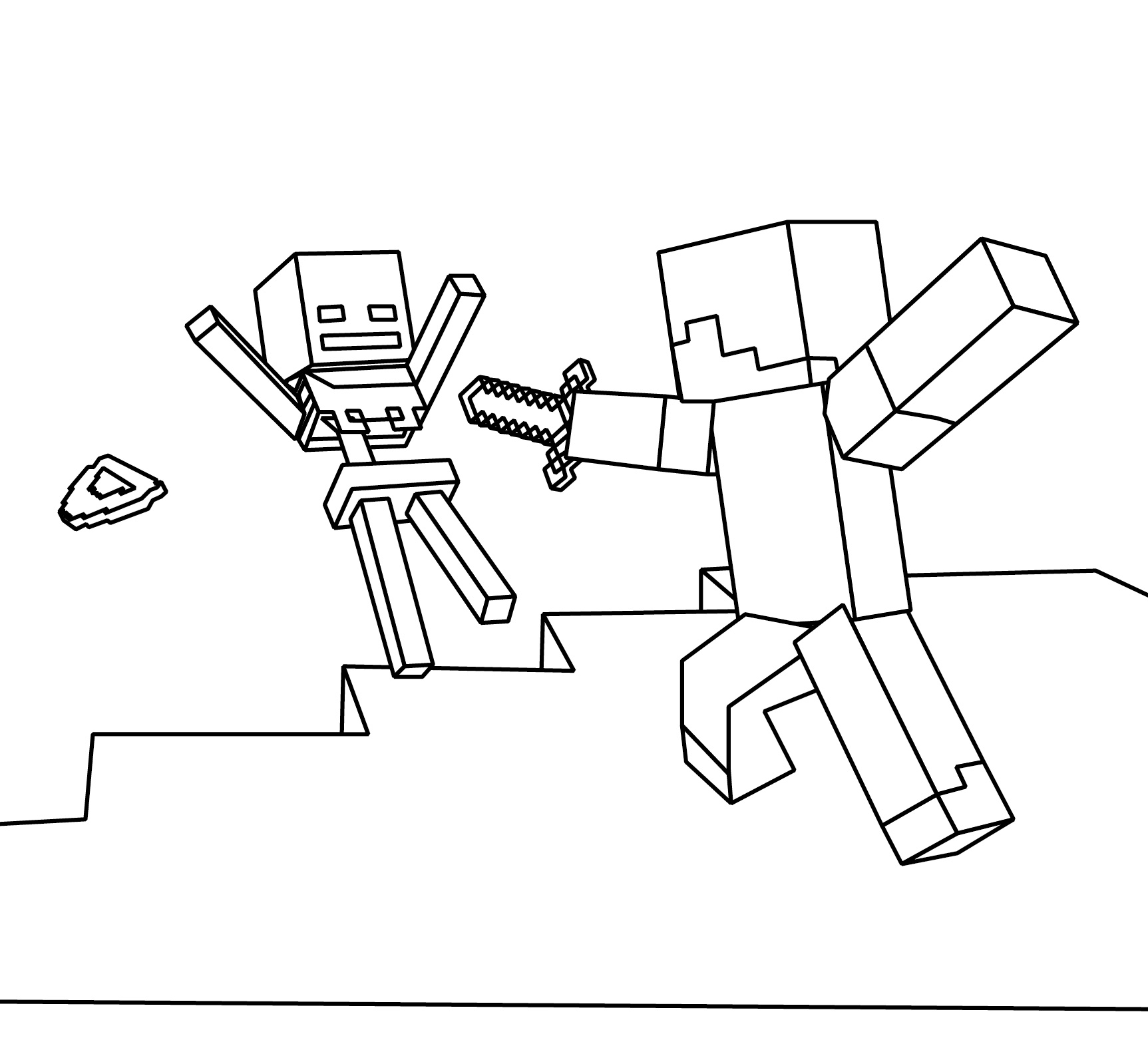 Раскраска: Minecraft (Видео игры) #113752 - Бесплатные раскраски для печати
