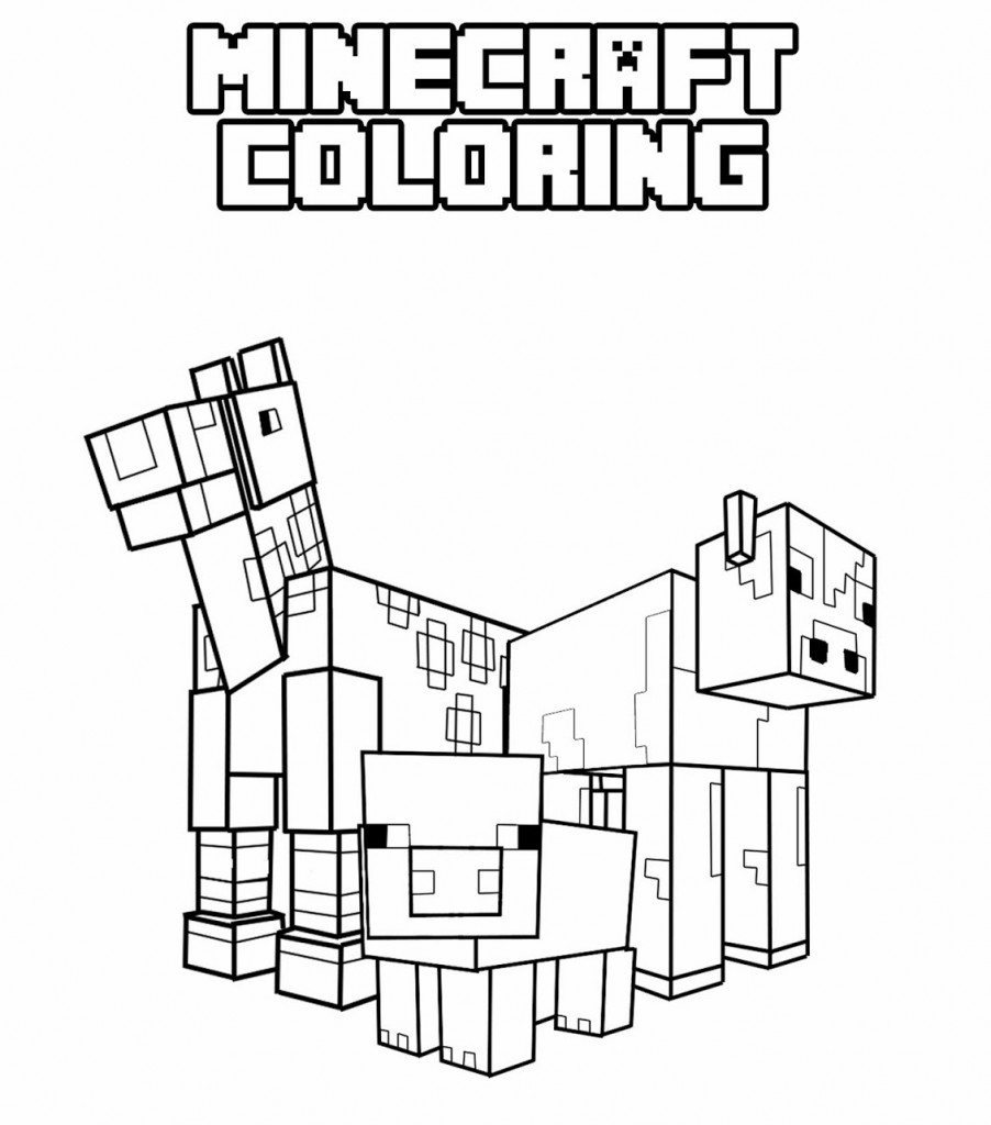 Раскраска: Minecraft (Видео игры) #113780 - Бесплатные раскраски для печати