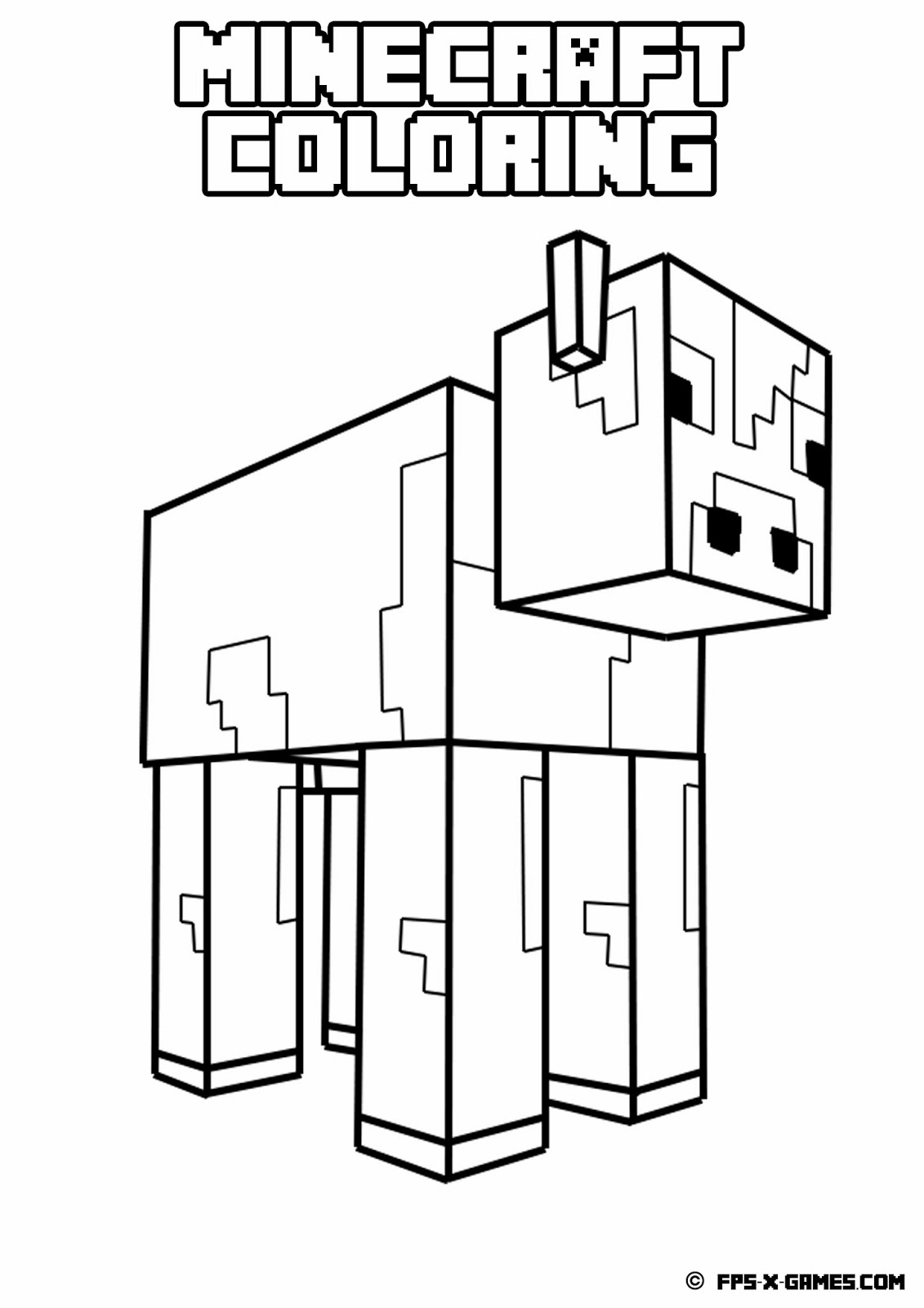 Раскраска: Minecraft (Видео игры) #113782 - Бесплатные раскраски для печати