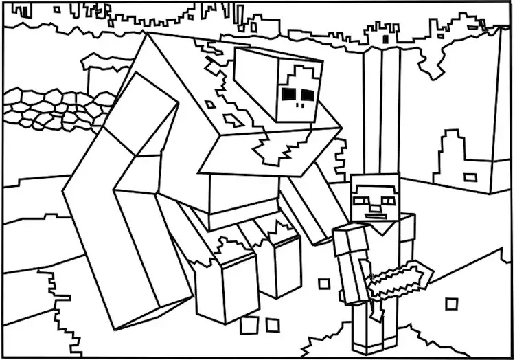Раскраска: Minecraft (Видео игры) #113845 - Бесплатные раскраски для печати