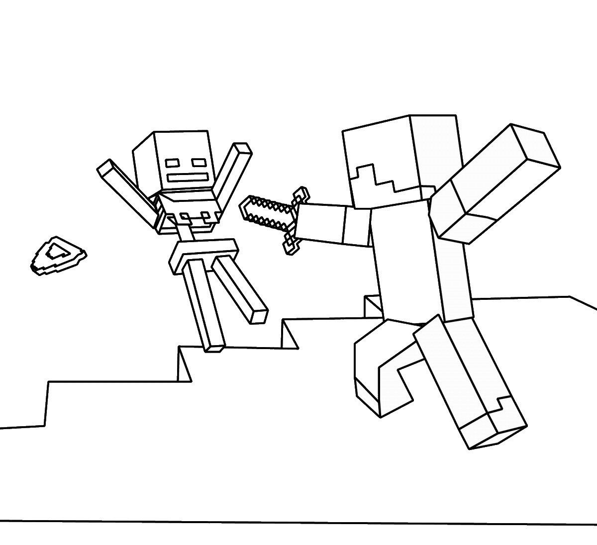 Раскраска: Minecraft (Видео игры) #113973 - Бесплатные раскраски для печати