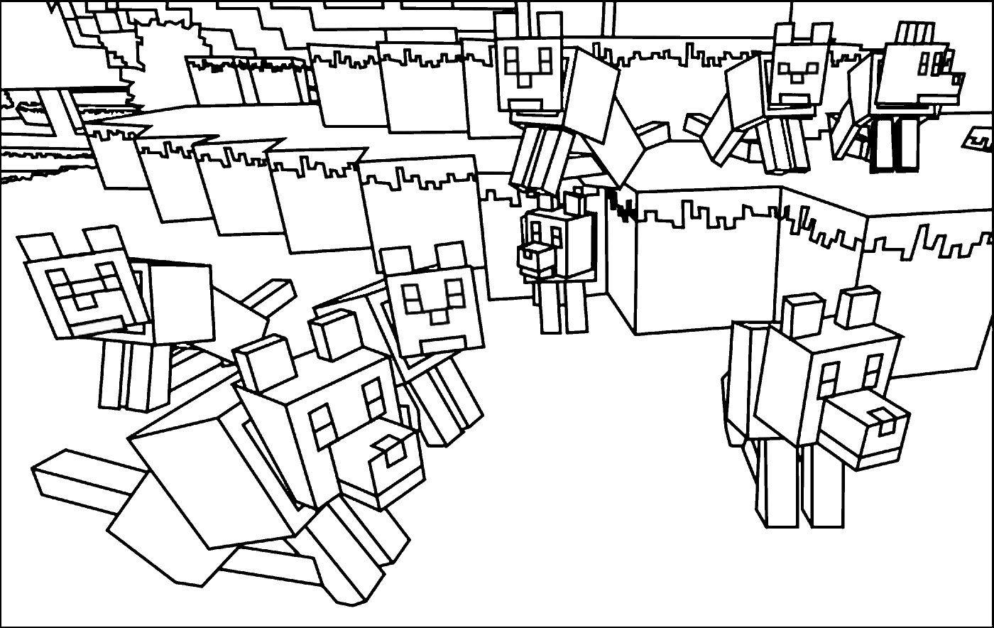 Раскраска: Minecraft (Видео игры) #114089 - Бесплатные раскраски для печати