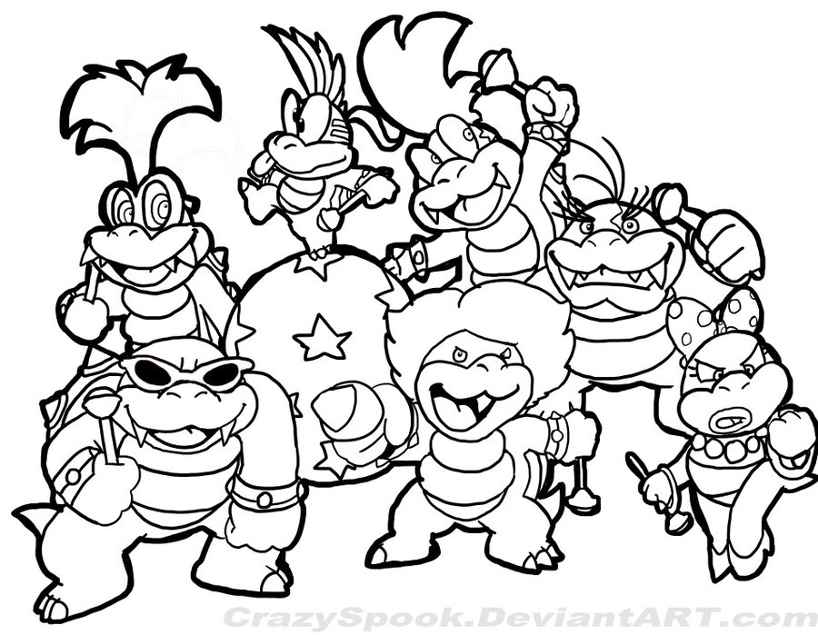 Раскраска: Super Mario Bros (Видео игры) #153749 - Бесплатные раскраски для печати
