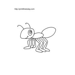 Раскраска: муравей (Животные) #6938 - Бесплатные раскраски для печати
